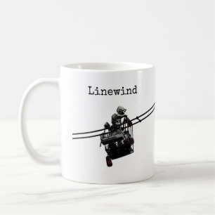 Taza De Café Carro eléctrico Linewind lineman mug