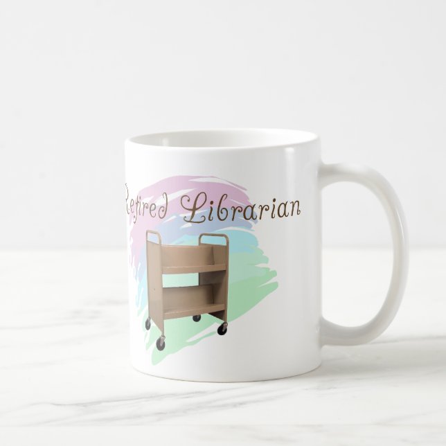Taza De Café CARRO VACÍO jubilado del bibliotecario (Derecha)