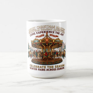 Taza De Café Carrusel Feliz Navidad