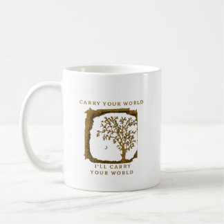 Taza De Café Carry Your World – Golden Design