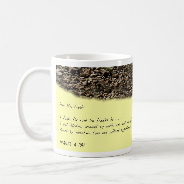 TAZA DE CAFÉ CARTA ABIERTA A ROBERT FROST (Izquierda)