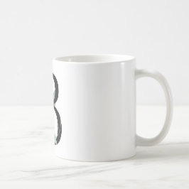 Taza De Café Carta Botánica 'B', Arte de Monograma Inspirado en