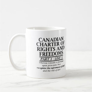 Taza De Café Carta Canadiense Cristiana Libertad Religiosa Cana