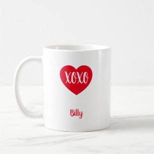 Taza De Café Carta de amor Corazón de San Valentín