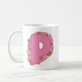Taza De Café Carta de café P: Inicial Monograma