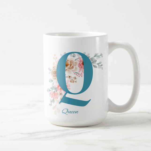 Taza De Café Carta de café personalizado Q (Derecha)