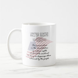 Taza De Café Carta De Derechos De Los Estados Unidos. Novena En