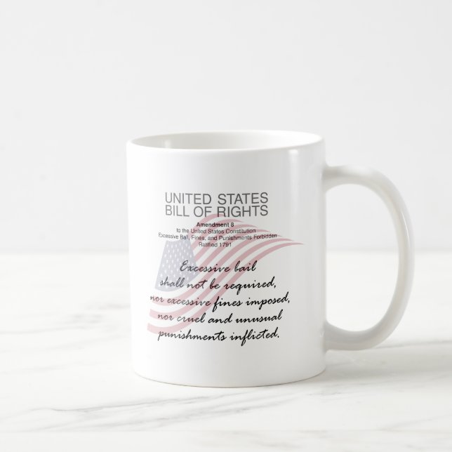 Taza De Café Carta De Derechos De Los Estados Unidos. Octava En (Derecha)