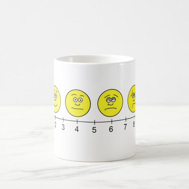 Taza De Café Carta de la escala de dolor (Centro)