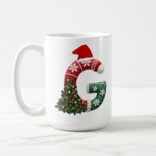 Taza De Café Carta de Navidades "G" personalizada