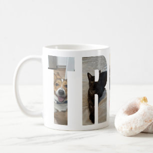 Taza De Café Carta de personalizable con marcos de amor 'TRIBE'