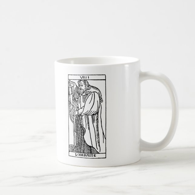 Taza De Café Carta de tarot: El ermitaño (Derecha)