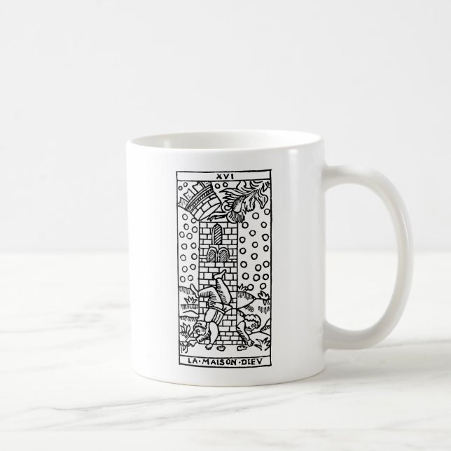 Taza De Café Carta de tarot: El manicomio (Derecha)