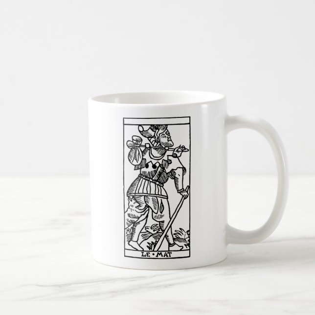 Taza De Café Carta de tarot: El tonto (Derecha)