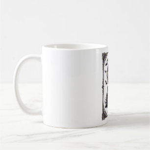 Taza De Café Carta de Tarot Embrujada Luna Arte Gótico de Hallo