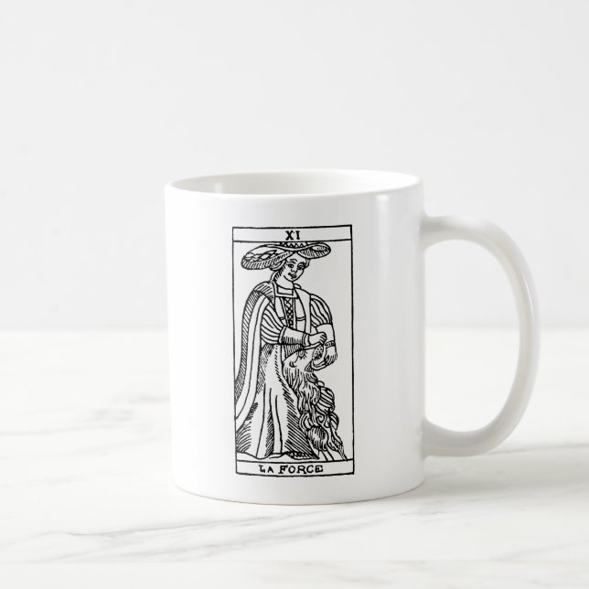 Taza De Café Carta de tarot: Fuerza (Derecha)