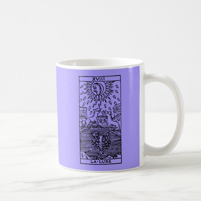 Taza De Café Carta de tarot: La luna (Derecha)