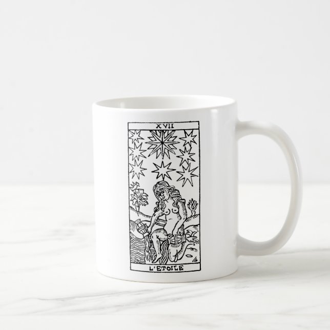 Taza De Café Carta de tarot: Las estrellas (Derecha)