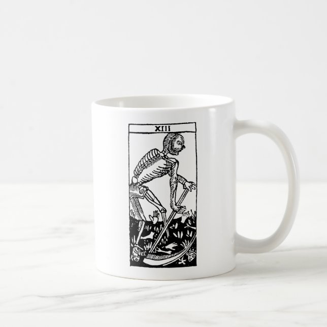Taza De Café Carta de tarot: Muerte (Derecha)