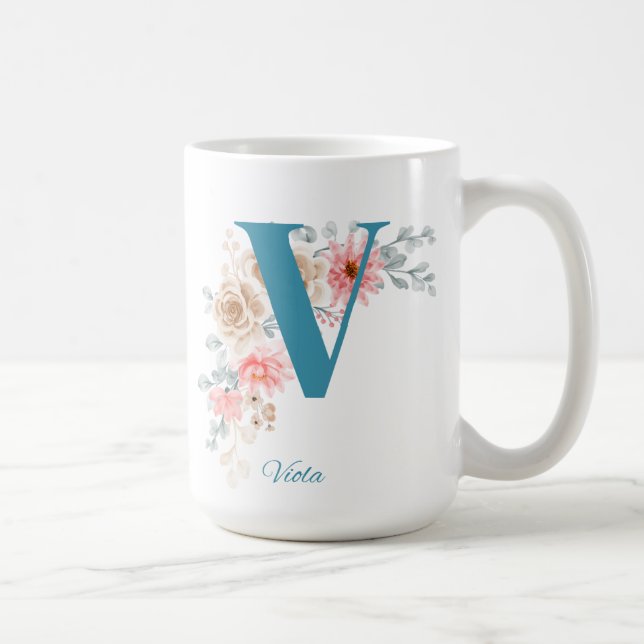 Taza De Café Carta de tazón de café personalizada V (Derecha)