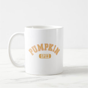 Taza De Café Carta del Colegio de Especias de Calabaza naranja