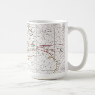Taza De Café Carta del mar al este de la India el Indonesia