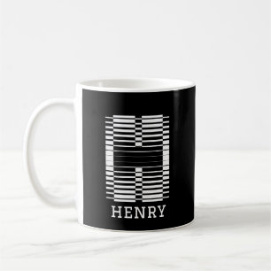 TAZA DE CAFÉ CARTA INICIAL H - NOMBRE DE ALFABETO H