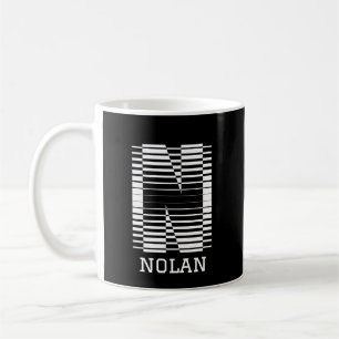 TAZA DE CAFÉ CARTA INICIAL N - NOMBRE DEL ALFABETO N