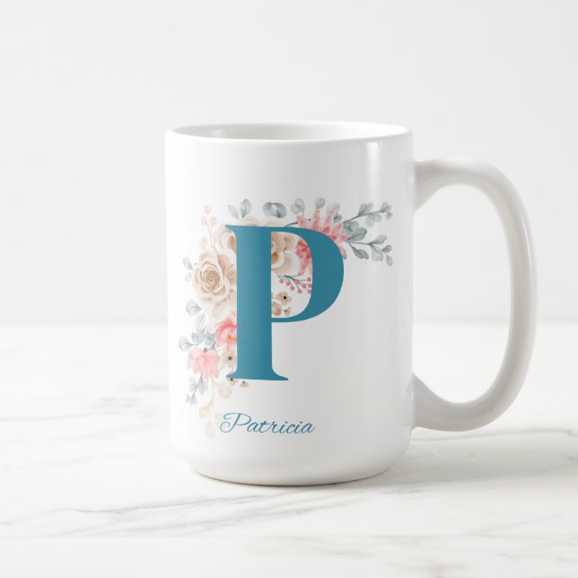 Taza De Café Carta personalizada de café Mug P (Derecha)