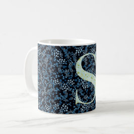 Taza De Café Carta S libertad azul y verde