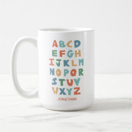 Taza De Café Cartas de clase personalizadas de alfabeto ABC mod