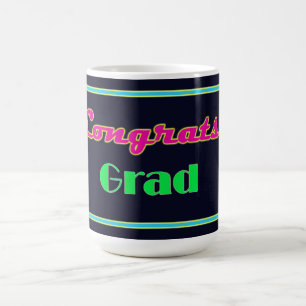 Taza De Café Cartas de felicitaciones Grad Neon
