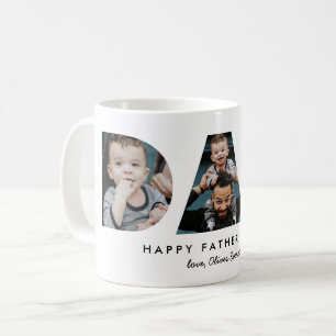 Taza De Café Cartas de fotos del Día del Padre