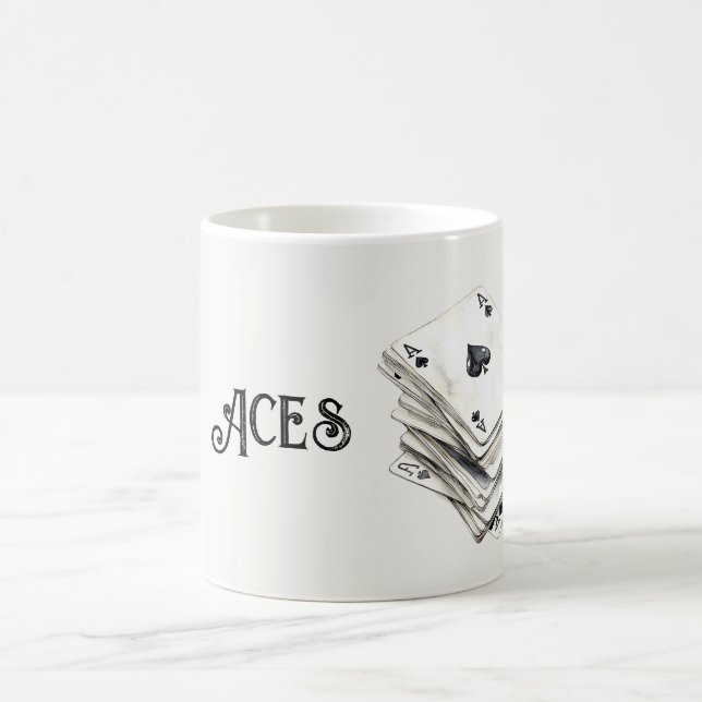 Taza De Café Cartas de Jugar As (Centro)