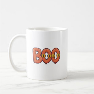 Taza De Café Cartas espeluznantes de Halloween Boo con ojos bri