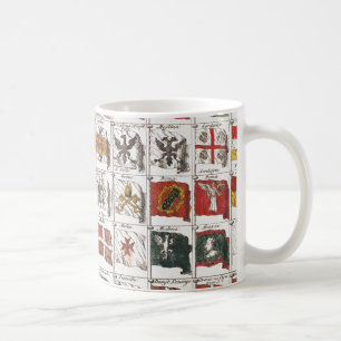 Taza De Café Cartel de Banderas Náuticas Antiguas del Mundo