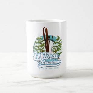 Taza De Café Cartel de esquí de Wildcat Mountain New Hampshire