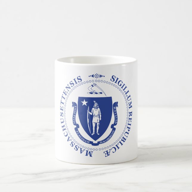 Taza De Café Cartel de Massachusetts (Centro)