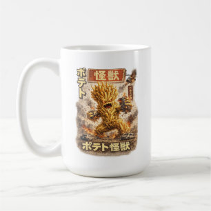Taza De Café Cartel de Monstruo de Patata – Poster Retro Japoné