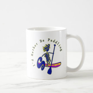 Taza De Café Cartel de remo Preferiría Estar remando