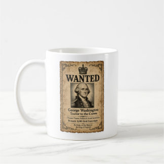 Taza De Café Cartel de Se busca a George Washington