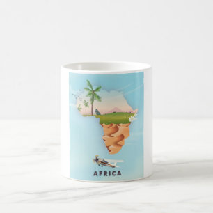 Taza De Café Cartel de viaje a África