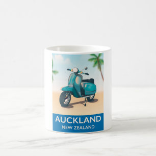 Taza De Café Cartel de viaje a Auckland Nueva Zelanda