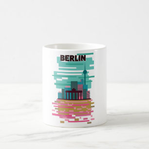 Taza De Café Cartel de viaje a Berlín
