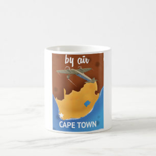 Taza De Café Cartel de viaje a Ciudad del Cabo Sudáfrica