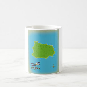 Taza De Café Cartel de viaje a Ischia Italia