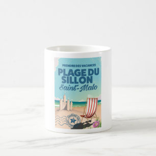 Taza De Café Cartel de viaje a Saint-Malo, Francia