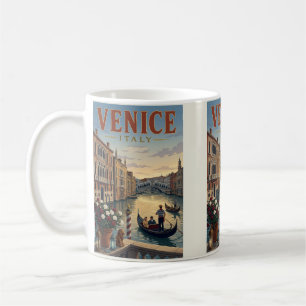 Taza De Café Cartel de viaje a Venecia Italia