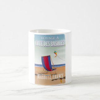 Taza De Café Cartel de viaje de Cote des Basques France