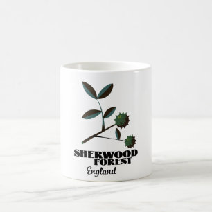 Taza De Café Cartel de viaje de Sherwood Forest England